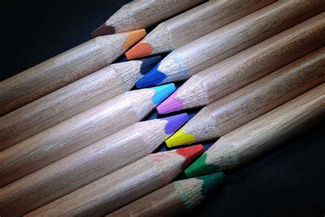 Free Images Hand Pencil Creative Wood Grain Color Paint Stack