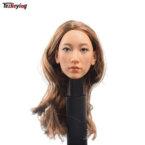 Toys And Hobbies Kumik 1 6 Scale Female Head Sculpt Carving 1 6 Hair Head Chief Model For 12 Hot