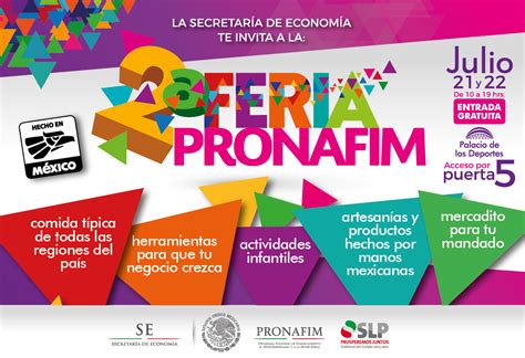 Se Acerca La Feria Pronafim Programa Nacional De Financiamiento