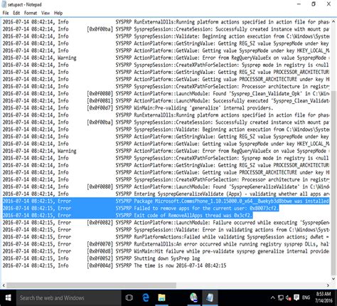Sysprep Capture Of Windows Fails Specops Software