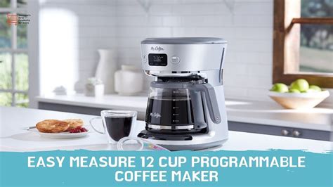 Mr Coffee Easy Measure 12 Cup Programmable Coffee Maker Youtube