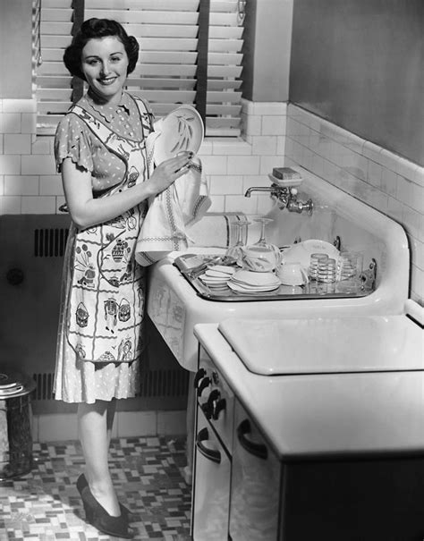 Woman At Sink Washing Dishes Photograph By George Marks DaftSex HD
