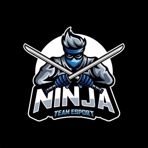 The Ninja Team Mascot With Two Swords In His Hands And An Inscription