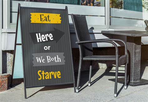 20 Witty Sandwich Board Ideas To Attract Customers Blog Square Signs