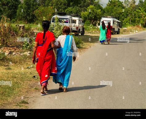 Indian Womans At Pawalgarh Village Uttarakhand India Stock Photo Alamy
