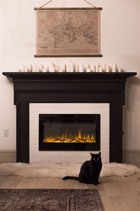 Beautiful chicago brick wall panel's are made of high strength polyurethane resin which resists against mildew, mold, and the elements. DIY Electric Fireplace in 2020 | Electric fireplace ...