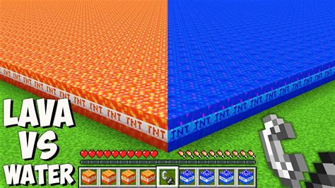 Never Light The Biggest Lava Vs Water Tnt In Minecraft I Found Giant