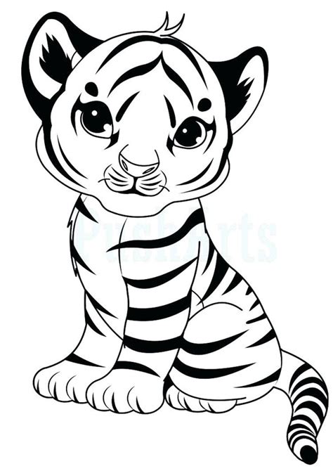 Baby Tiger Coloring Pages Coloring Pages