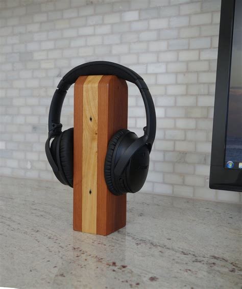 Wood Headphone Stand The Reclaimed Wood Headphone Stands In 2019