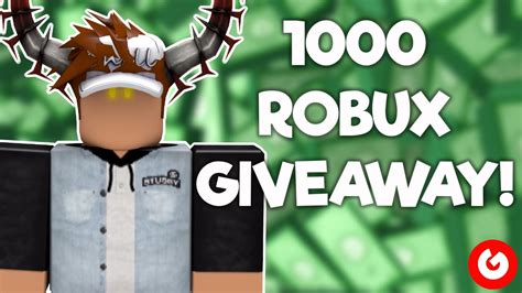 Giveaway 1000 Robux Ended Youtube