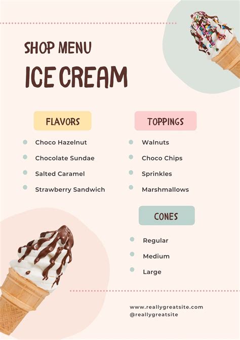 ice cream menu design 1596 hot sex picture