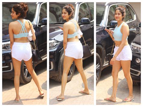 Photo Janhvi Kapoor Shows Off Her Toned Body As She Steps Out Of The Gym