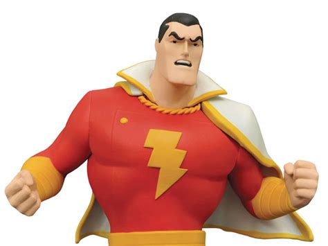 He has no articulation but the justice league figures arent known. Justice League Animated Series Bust - Shazam