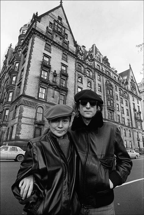 Close this dialog window share & more Yoko Ono and John Lennon, Dakota Apartments, NYC, November ...