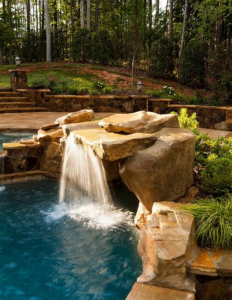 Amazing Ideas Waterfall Swimming Pool Design New Concept