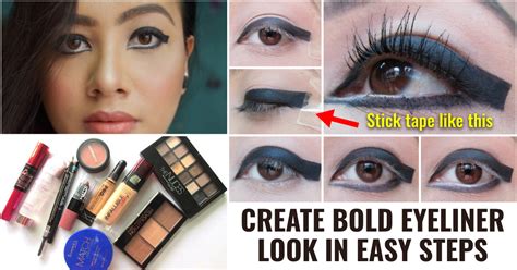Bold Block Eyeliner Makeup Step By Step Tutorial