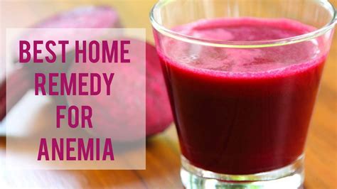 How To Treat Anemia Naturally Natural Home Remedy Youtube
