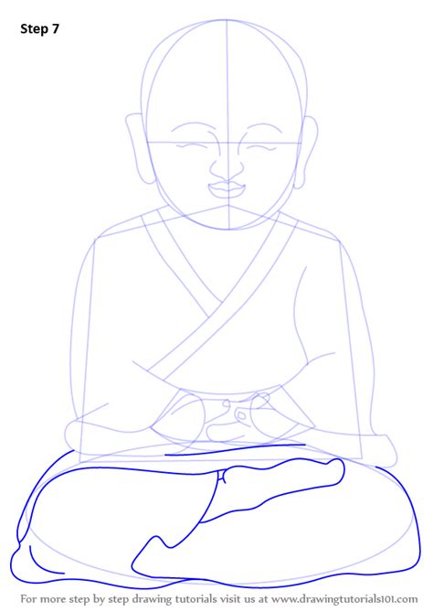 How To Draw A Child Buddha Buddhism Step By Step