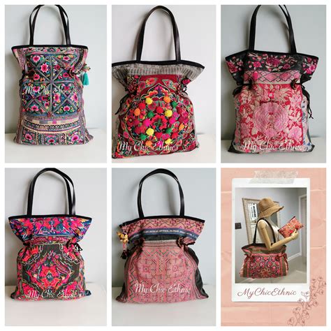 Floral Collection of Beautifully Handmade Hmong Bags, made from Hmong ...