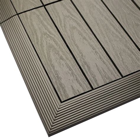 Newtechwood 16 Ft X 1 Ft Quick Deck Composite Deck Tile Outside