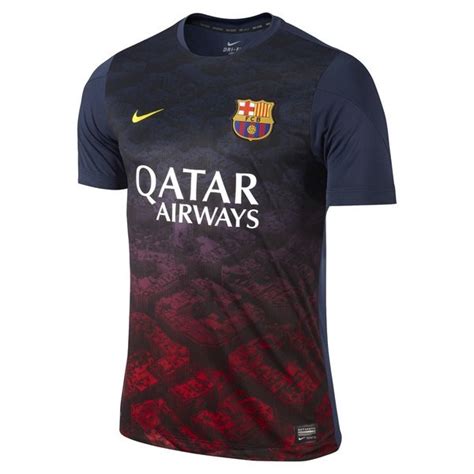 Barcelona Training T Shirt Pre Match Navyred