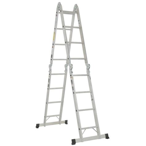 16 Ft Aluminum Folding Multi Position Ladder With 300 Lb Load