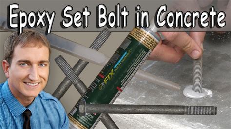 How I Epoxy Glue Anchor Bolts Into Concrete Video New Room Addition Concrete Contractor News