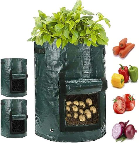 Potato Grow Bags 10 Gallon Black Grow Bags The Good Gardener