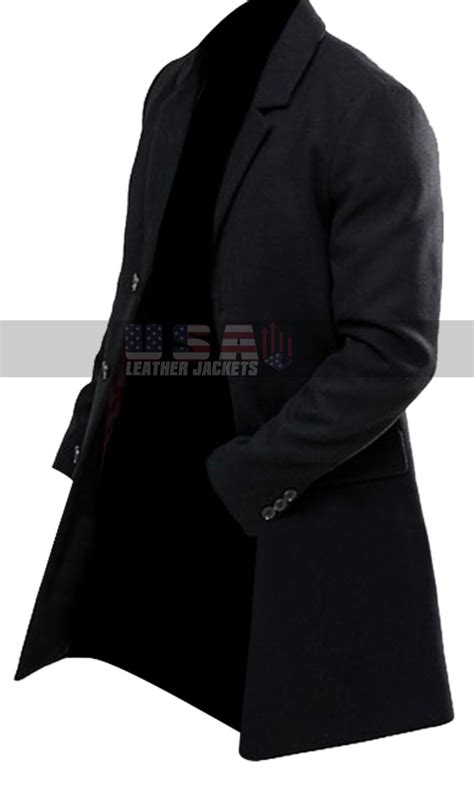 The Hitman S Bodyguard Ryan Reynolds Black Cotton Coat