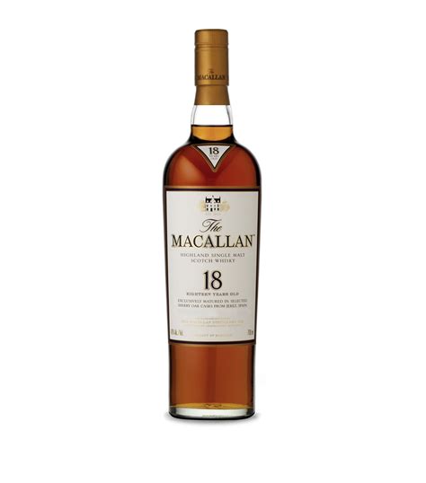 The Macallan Sherry Oak 18 Year Old Whisky 70cl Harrods Us