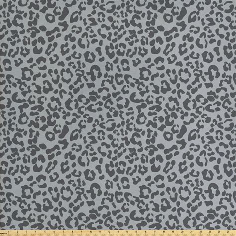 Leopard Print Fabric By The Yard Repetitive Wild Animal Pattern