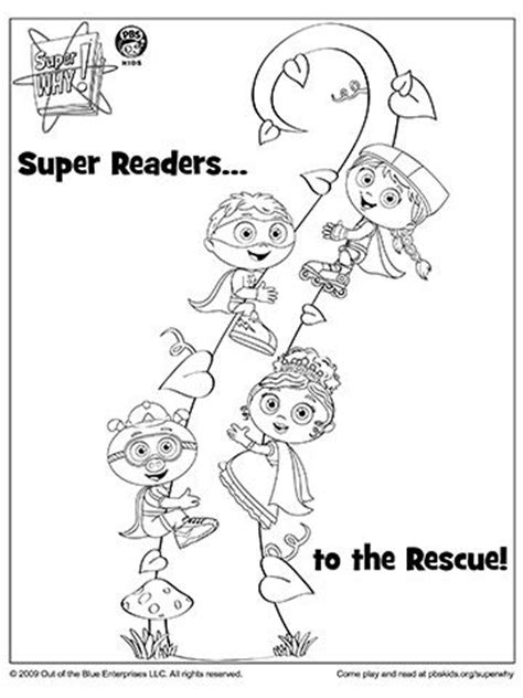 You can find collections of super why pictures to color here, and use it for your kid's coloring activity. SUPER WHY Coloring Book Pages from PBS