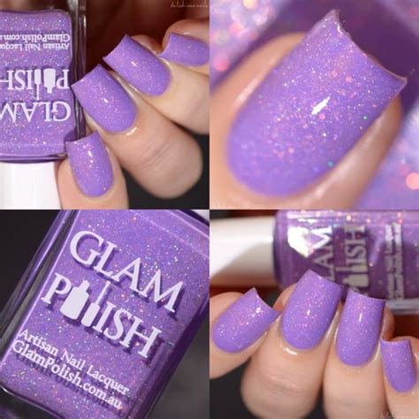 nail lacquer nail polish star city lavender artisan glam glitter nails purple