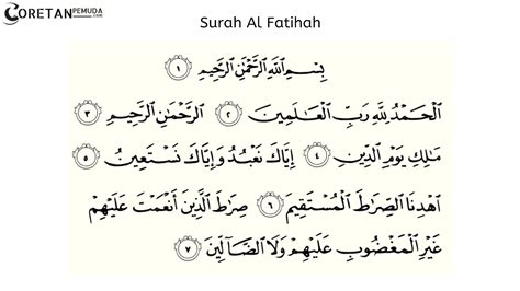 Surah Al Fatihah Bahasa Arab Imagesee