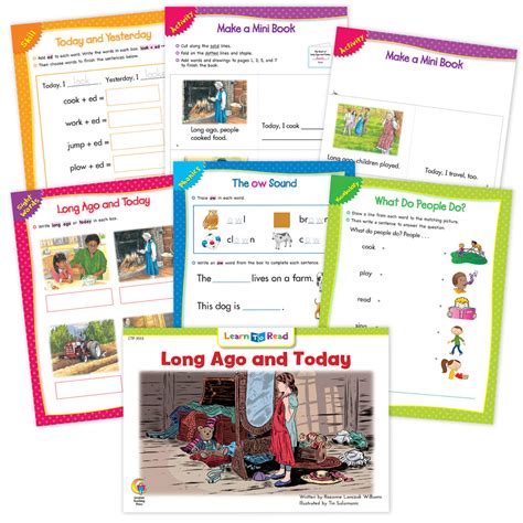 Long Ago And Today Worksheets Creative Teaching Press