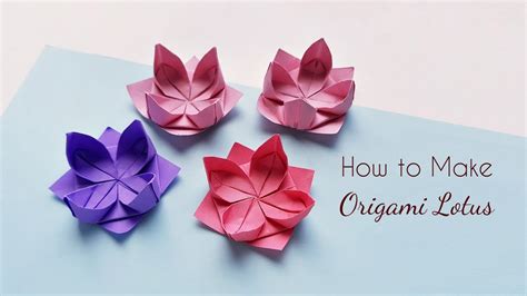 Origami Flower Tutorial Satu Trik