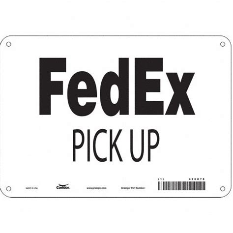 Condor Safety Sign Sign Format Other Format Fedex Pick Up Sign