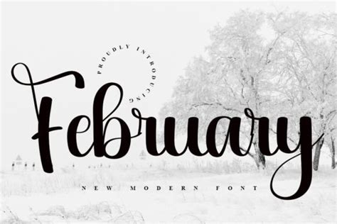 February Font By Abbasalam · Creative Fabrica