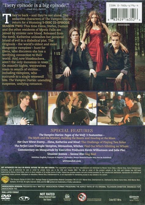 Vampire Diaries The The Complete Second Season Dvd 2010 Dvd Empire