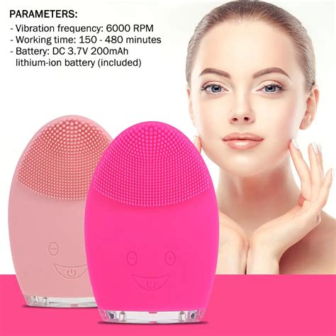Mini Electric Face Cleansing Brush Rechargeable Silicone Facial Cleansing Deep Pore Cleaning