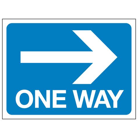 One Way Arrow Pointing Right Linden Signs And Print