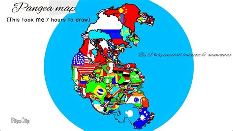 My Drawing Pangea Map This Took Me 7hrs Youtube