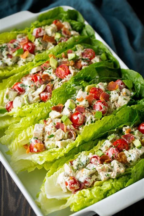 Blta Chicken Salad Lettuce Wraps Cooking Classy