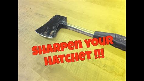 How To Sharpen Your Hatchet Or Axe Like A Pro Youtube