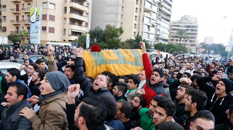 Thousands Of Mourners Attend Funeral For Lebanons Mohamad Chatah After