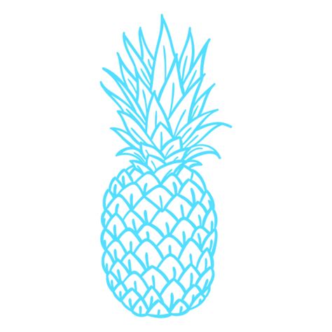 Silhouette Pineapple Tropical Fruit Transparent Png And Svg Vector File