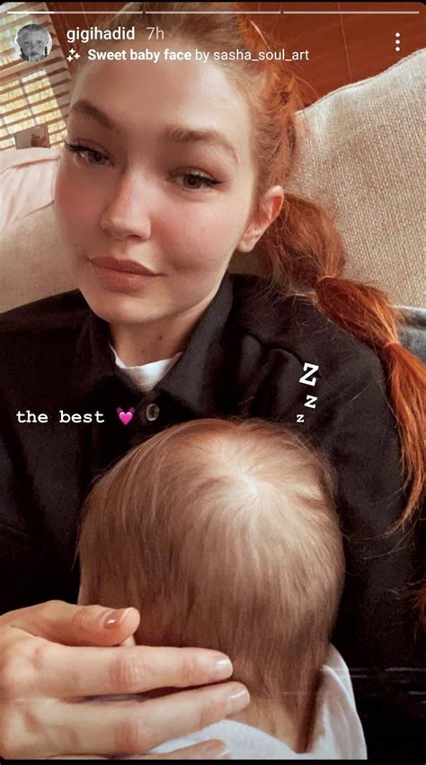 ‘the Best Gigi Hadid Shares Another Nap Time Selfie With Daughter