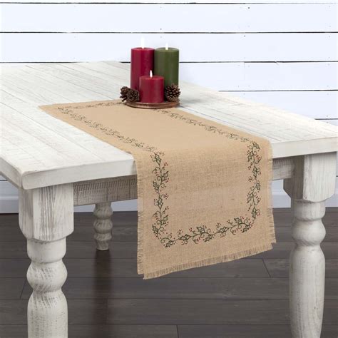 Jute Burlap Ivy 36 Inch Table Runner The Weed Patch