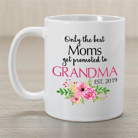 Personalized Promoted To Grandma Mug Tsforyounow