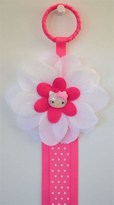 Could Be Black Colours With Pink Pink Kitty Hair Bow Holder Hair Bow